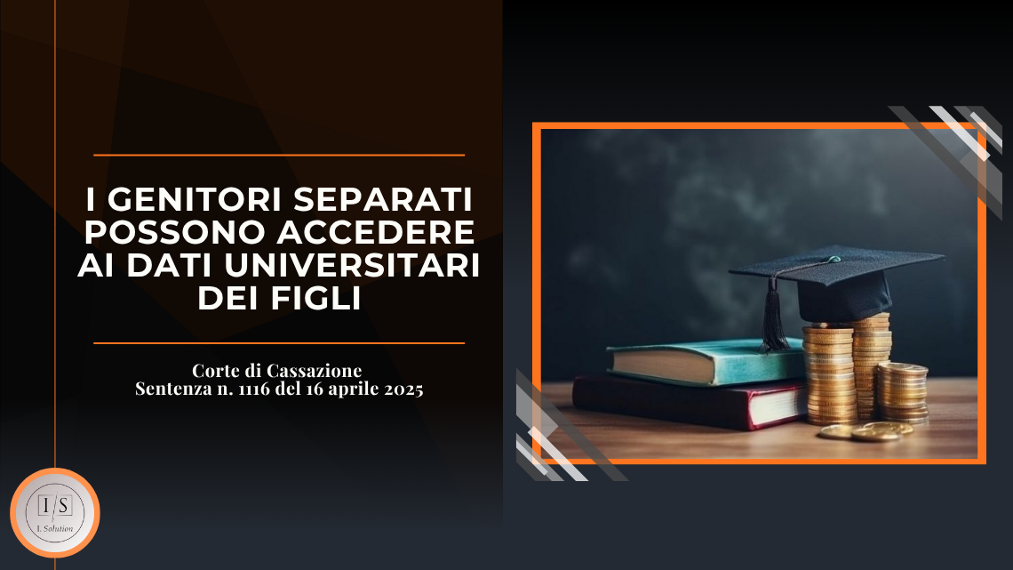 I genitori separati possono accedere ai dati universitari dei figli